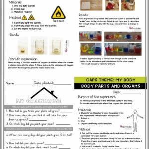 Experiment Book (Gr R) –  Term 1